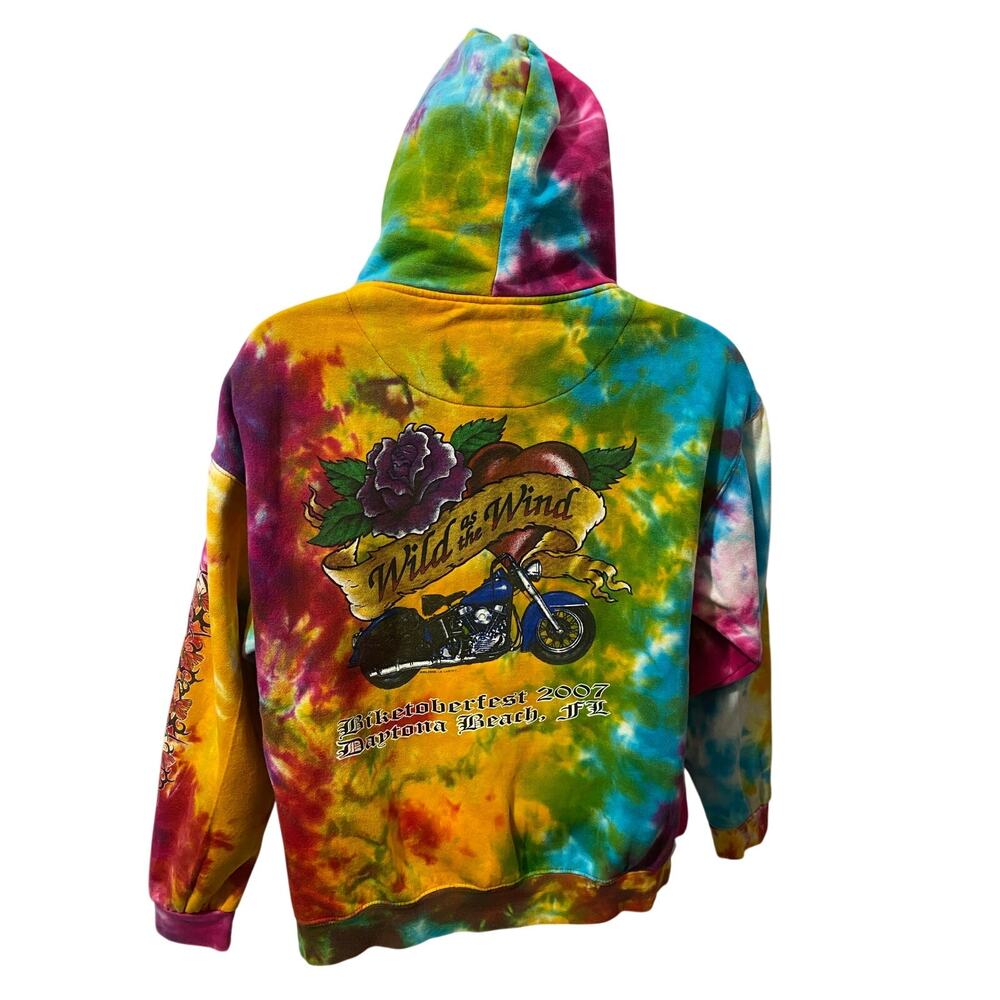 BIKETOBERFEST 2007 Daytona Beach Hoodie — Wild As The Wind Women's L